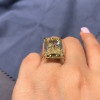 10ct Split Shank Radiant Cut Engagement Ring in Gold