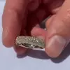 Micro-pave Setting Lab-created Sapphire Eternity Ring 