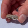 Micro-pave Setting Lab-created Sapphire Eternity Ring 
