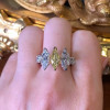 Marquise Cut Yellow Sapphire Engagement Ring