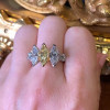 Marquise Cut Yellow Sapphire Engagement Ring