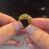 1.8ct Three-Stone Round Cut Wedding Band