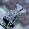 2.5ct Radiant Cut White Sapphire Engagement Ring