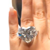 13ct Heart Cut Three-stone Engagement Ring