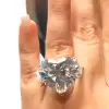 13ct Heart Cut Three-stone Engagement Ring
