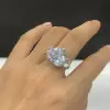 13ct Heart Cut Three-stone Engagement Ring