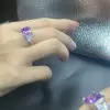 5ct Asscher Cut Amethyst Engagement Ring