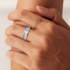 5.8ctw Baguette Cut White Sapphire Eternity Band