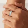 5.8ctw Baguette Cut White Sapphire Eternity Band