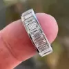 5.8ctw Baguette Cut White Sapphire Eternity Band