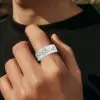 Princess and Baguette Cut Wedding Band for Men
