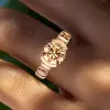 3ct Round Cut Champagne Sapphire Eternity Band Ring