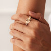 3ct Round Cut Champagne Sapphire Eternity Band Ring