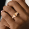 3ct Round Cut Champagne Sapphire Eternity Band Ring