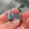 Paved White and Black Sapphire Men's Ring