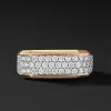 2ctw Paved Champagne Sapphire Roman Signet Ring