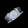 2ct Round Cut White Sapphire Matte Men's Ring