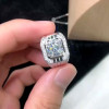 3ct Round Cut White Sapphire Mechenical Style Men's Ring