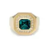 3ct Bezel Princess Cut Bold Men's Ring