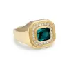 3ct Bezel Princess Cut Bold Men's Ring