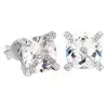 8ctw Cushion Cut Unisex Stud Earrings