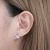 8ctw Cushion Cut Unisex Stud Earrings