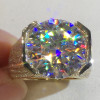 10.4ct Round Cut Bold Allover Paved Ring
