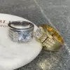 3.8ct Round Cut White Sapphire Men's Ring