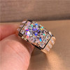 3.8ct Round Cut White Sapphire Men's Ring