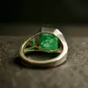 9.5ct Asscher Cut Emerald Classic Men's Ring