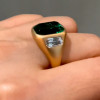 8.5ct Emerald Cut Emerald Unisex Engagement Ring