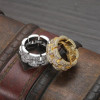 4.5ctw Baguette Cut White Sapphire Men's Ring