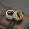 4.5ctw Baguette Cut White Sapphire Men's Ring
