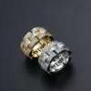 4.5ctw Baguette Cut White Sapphire Men's Ring