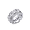 4.5ctw Baguette Cut White Sapphire Men's Ring