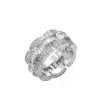 4.5ctw Baguette Cut White Sapphire Men's Ring