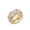 4.5ctw Baguette Cut White Sapphire Men's Ring