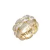 4.5ctw Baguette Cut White Sapphire Men's Ring