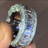 8.4ct Emerald Cut Pink Sapphire Men's Ring