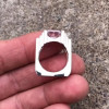 6ct Emerald Cut White Sapphire Mechanical Men's Ring
