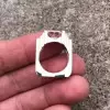6ct Emerald Cut White Sapphire Mechanical Men's Ring