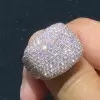 9ctw White Sapphire Paved Bold Dome Ring