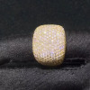 9ctw White Sapphire Paved Bold Dome Ring