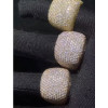 9ctw White Sapphire Paved Bold Dome Ring