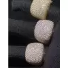 9ctw White Sapphire Paved Bold Dome Ring