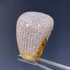 9ctw White Sapphire Paved Bold Dome Ring
