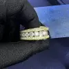 12ct Round White Sapphire Bold Allover Paved Men's Ring