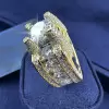 12ct Round White Sapphire Bold Allover Paved Men's Ring