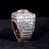 5ct Round Cut White Sapphire Bold Men's Ring