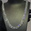 105ctw White Sapphire Four Row Statement Necklace
